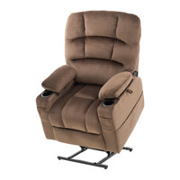 Power Lift Recliner Chair for Elderly Heat and Massage Electric Recliner Large by Latitude Run