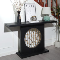 56" Black Console Table by Mercer41