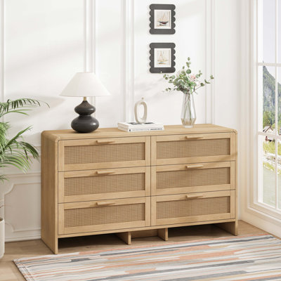 51.18" Arc Shaped Corner Rattan Drawer by Bayou Breeze