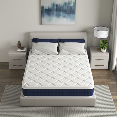12" Medium Firm Hybrid Mattress Gel Memory Foam In A Box by Alwyn Home
