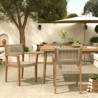 Leif Outdoor Dining Chairs by Bay Isle Home