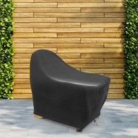 Premium Adirondack Patio Chair Cover - Breathable, Heavy-Duty Cover with Water-Resistant PVC liner, Adjustable Elastic Hem, Click-Close Straps, and Ai