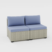 Demasi Outdoor Wicker Single Chair (Set Of 2) by Latitude Run