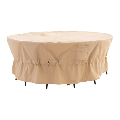Premium Round Patio Furniture Cover, Waterproof, 96 Dia x 31, Solution Dyed Rip-Stop Fabric, 3-Year Warranty