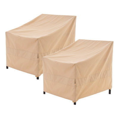 Patio Chair Cover, Outdoor Lounge Cover, Heavy Duty, Waterproof & Rip Stop, 34"(W) × 36"(D) × 36/22"(H), 3-Year Warranty by GlenvalNY