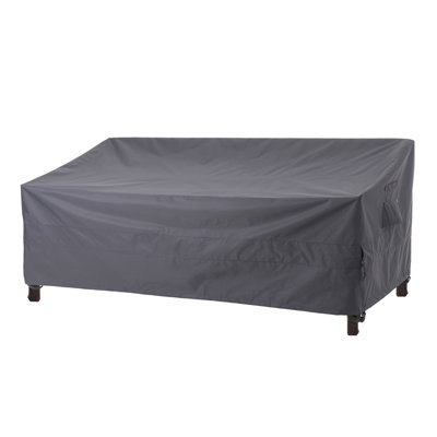 Premium Rip Stop Patio Love Seat Sofa Cover Waterproof, 87"(W)x42"(D)x35/26"(H), 3-Year Warranty by GlenvalNY