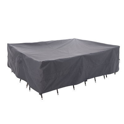 Extra Large Waterproof Outdoor Patio Rectangular Furniture Set Cover 180"(L)x96"(W)x36"(H), Solution Dyed Rip-Stop Fabric, 3-Year Warranty by GlenvalNY