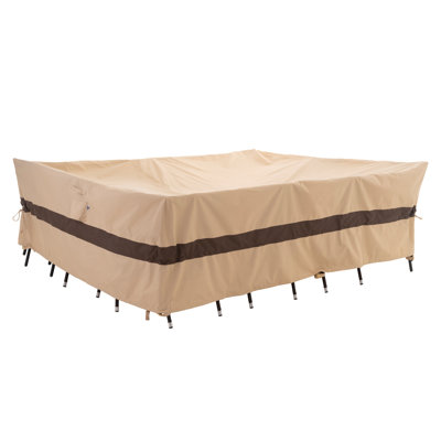 Extra Large Waterproof Outdoor Patio Rectangular Furniture Set Cover 180"(L)x96"(W)x36"(H), Solution Dyed Rip-Stop Fabric, 3-Year Warranty by GlenvalNY