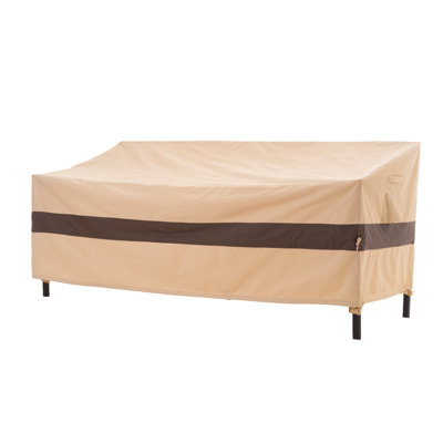 Premium Rip Stop Patio Love Seat Sofa Cover Waterproof, 87"(W) × 37"(D) × 35/26"(H), 3-Year Warranty