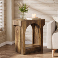 Wood End Side Table With Storage Space For Living Room, Narrow Nightstand For Bedroom by Millwood Pines