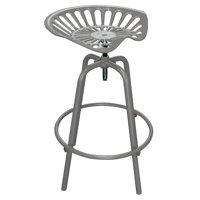 Tractor Seat Stool Gray by Trent Austin Design