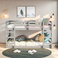 Elaris Low Solid Wood Bunk Bed by Harriet Bee