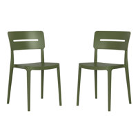 Outdoor Stacking Dining Side Chair (Set Of 2) by George Oliver
