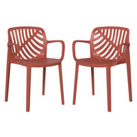 Outdoor Stacking Dining Armchair (Set Of 2) by George Oliver