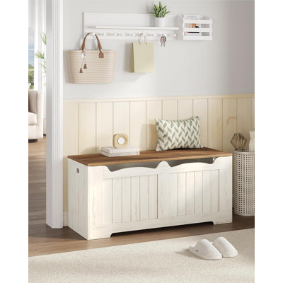 Wooden Storage Bench With Lift-Top, Large Storage Chest For Entryway, Bedroom by Loon Peak