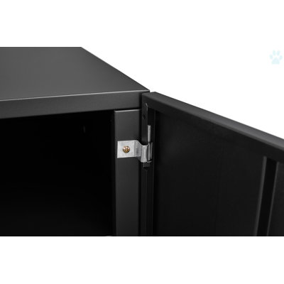 Office Furniture Copier Cabinet 2 Door Steel Copier Stand Mobile Pedestal File Printer Stand by Hokku Designs