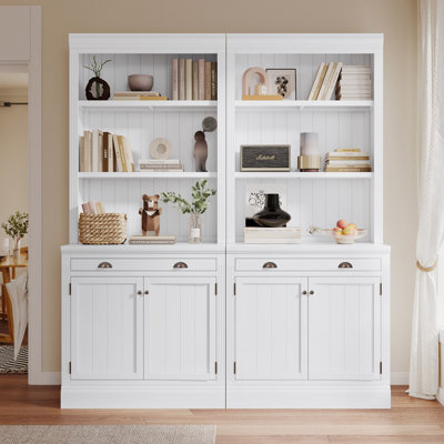 2-Piece Set Storage Bookcase With Open Shelves For Living Room,Home Office by Gracie Oaks