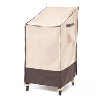 Premium Waterproof Outdoor Patio Stackable Chair Cover: Latest Rip-Stop Fabric, 3-Year Warranty - 27"W × 37"D × 47"H by F&J Outdoors
