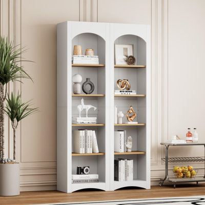 Free Standing 5 Tier Bookcase(Set of 2)