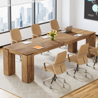 7 FT Extra Long Conference Table, 86-Inch Office Meeting Room Table by Ebern Designs