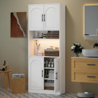 71" Tall Kitchen Pantry Storage Cabinet by Latitude Run