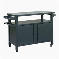 Grill Carts Outdoor Storage Cabinet with Wheels, Grey by Winston Porter