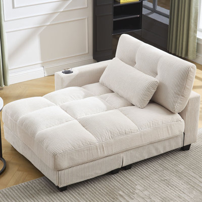 Upholstered Chaise Lounge by Latitude Run