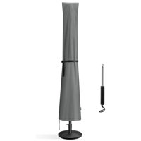 Waterproof Patio Outdoor Umbrella Protective Canopy Cover Bag 600d Heavy Duty Parasol Cover With Zip And Telescopic Rod Fit For 7ft To 11ft Outdoor Um