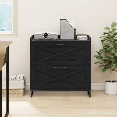 2 Drawer Horizontal File Cabinet with Charging Station by Gracie Oaks
