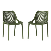 Outdoor Stacking Dining Side Chair by Latitude Run