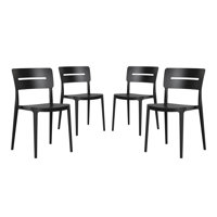 Outdoor Stacking Dining Side Chair (Set Of 4) by Latitude Run