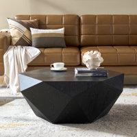 Nikolaus 39" Modern Geometric Coffee Table by Ivy Bronx