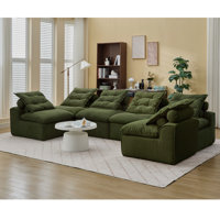 Cory Modern Corduroy Fabric Modular Sofa by Latitude Run