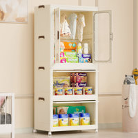 Portable Wardrobe Closet Storage Organizer For Clothes by Rebrilliant
