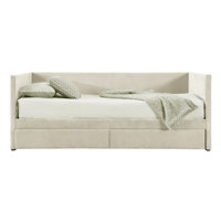 Versatile Corduroy Daybed With Drawers And Sturdy Wood Slat Construction by Mercer41