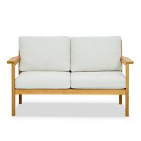 Lanie 53" Eucalyptus Outdoor Loveseat by AllModern