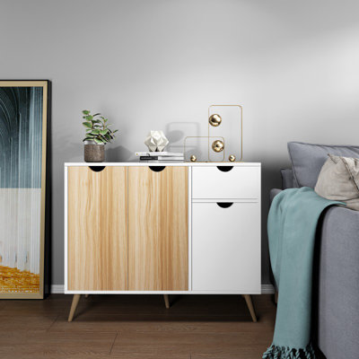 4 Drawer Modern Oak Sideboard by George Oliver