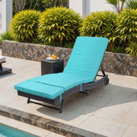 Outdoor Wicker Chaise Lounge by Winston Porter