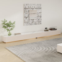 Billy Modern TV Stands with Glossy Sintered Stone, White Media Console with 4-6 Drawers for Living Room