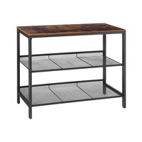 Console Table, Sofa Table With 2 Flat Or Slant Adjustable Mesh Shelves, Hallway Table And Sideboard In Entryway, Living Room Corridor, Easy Assembly, by 17 Stories