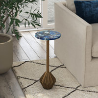 Sheryl Metal Martini Table With Geometric Base by Mercer41
