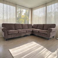 L Shaped Modular Sectional Couch Corner Sectional Sofa by Lark Manor