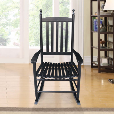 Wooden Porch Rocker Chair,Without Mat by Alcott Hill