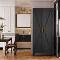 71" Large Metal Kitchen Pantry Cabinet With Adjustable Shelves - Freestanding Kitchen Storage Cabinet For Kitchen, Dining Room,livingroom Bathroom,ho by Gracie Oaks