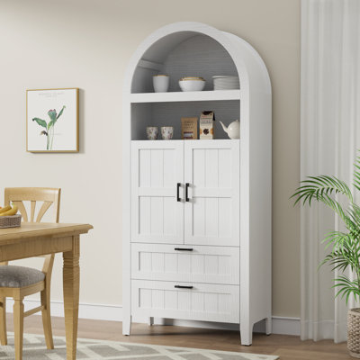70.9" H Arched Display Cabinet by Winston Porter
