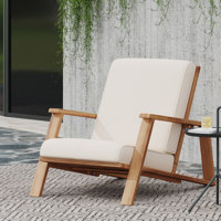 PALOMA CLUB CHAIR WOOD ADIRONDACK CHAIR WITH CUSION by George Oliver
