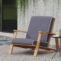 PALOMA CLUB CHAIR WOOD ADIRONDACK CHAIR WITH CUSION by George Oliver