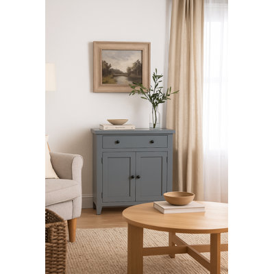 Sunset 31.5" Wide Classic 2-Door Accent Cabinet with Drawer by Lark Manor