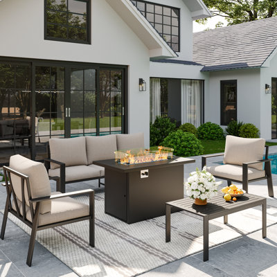 5 Person Sofa Seating Group With Coffee Table by Latitude Run