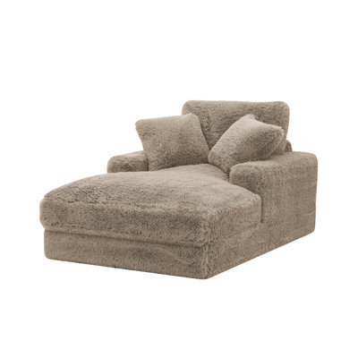 Bredwardine Faux Fur Upholstered Chaise by Latitude Run